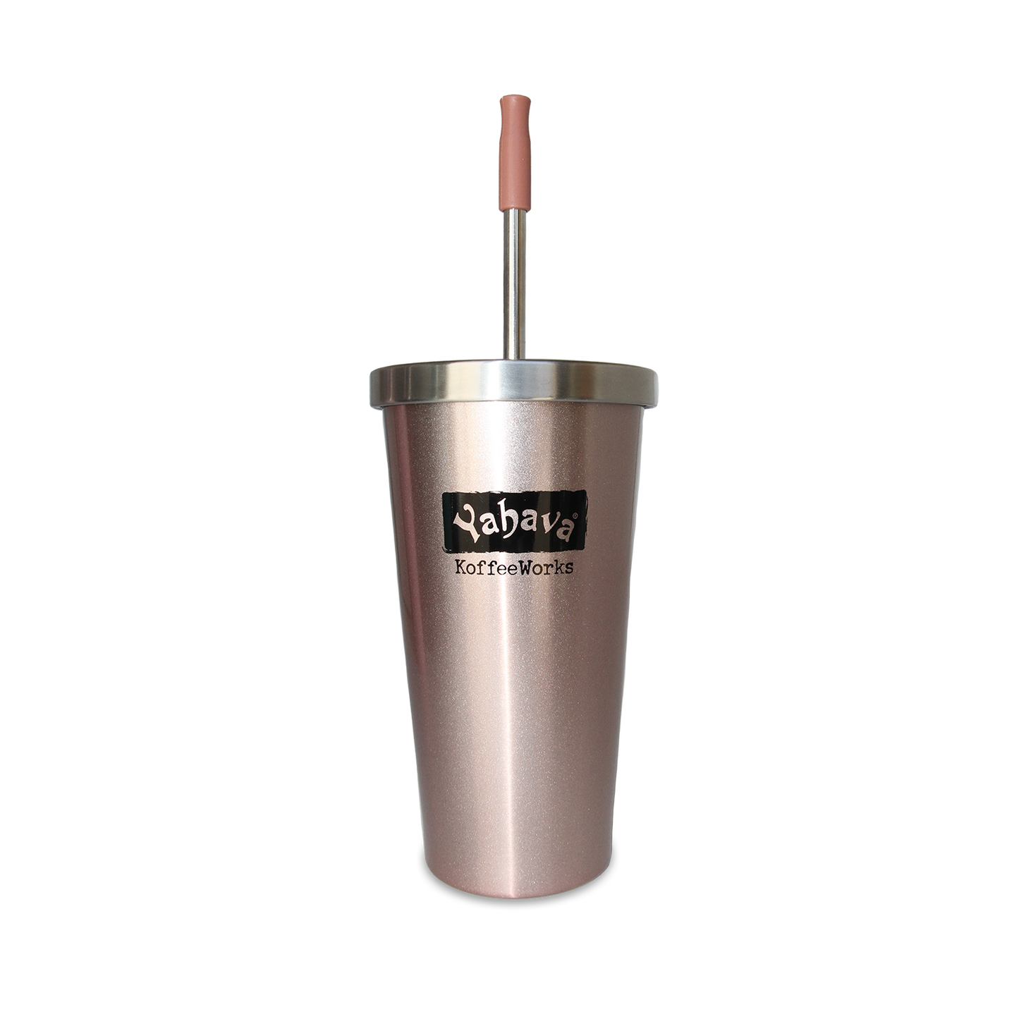 Yahava Rose Gold Iced Drink Travel Cups - Tumbler