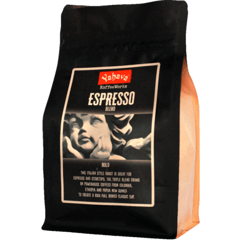 Shop Yahava's delicious Espresso coffee blend online across Australia or in a Perth Koffeeworks