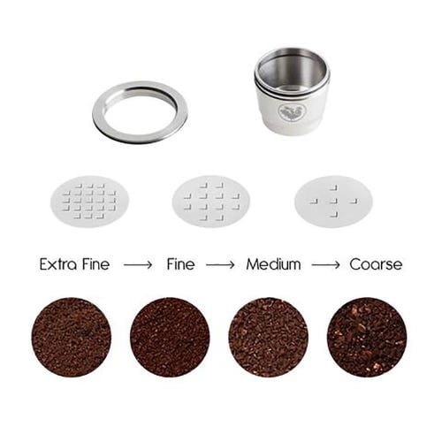 Stainless steel shop coffee pods